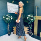 Jordyn Banded Midi Dress Black