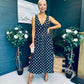 Jordyn Banded Midi Dress Black