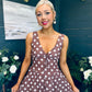 Jordyn Banded Midi Dress Chocolate