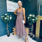Jordyn Banded Midi Dress Chocolate