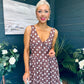 Jordyn Banded Midi Dress Chocolate