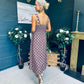 Jordyn Banded Midi Dress Chocolate