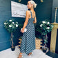 Jordyn Banded Midi Dress Khaki