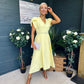 Collins Pearl Detail Occasion Dress Yellow
