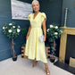 Collins Pearl Detail Occasion Dress Yellow