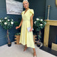 Collins Pearl Detail Occasion Dress Yellow
