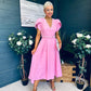 Collins Pearl Detail Occasion Dress Pwr Pink