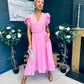 Collins Pearl Detail Occasion Dress Pwr Pink