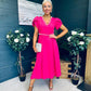 Collins Pearl Detail Occasion Dress Raspberry Pink