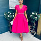 Collins Pearl Detail Occasion Dress Raspberry Pink