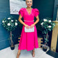 Collins Pearl Detail Occasion Dress Raspberry Pink