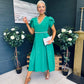 Collins Pearl Detail Occasion Dress Emerald