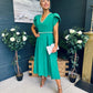 Collins Pearl Detail Occasion Dress Emerald