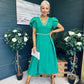Collins Pearl Detail Occasion Dress Emerald