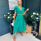 Collins Pearl Detail Occasion Dress Emerald