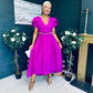 Collins Pearl Detail Occasion Dress Orchid