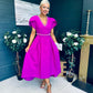 Collins Pearl Detail Occasion Dress Orchid