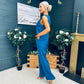 Bobbi Waistcoat & Jo Trouser Set Petrol Blue