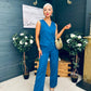 Bobbi Waistcoat & Jo Trouser Set Petrol Blue