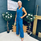 Bobbi Waistcoat & Jo Trouser Set Petrol Blue
