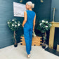 Bobbi Waistcoat & Jo Trouser Set Petrol Blue