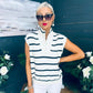 Lorna Half Zip Vest White