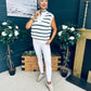 Lorna Half Zip Vest White