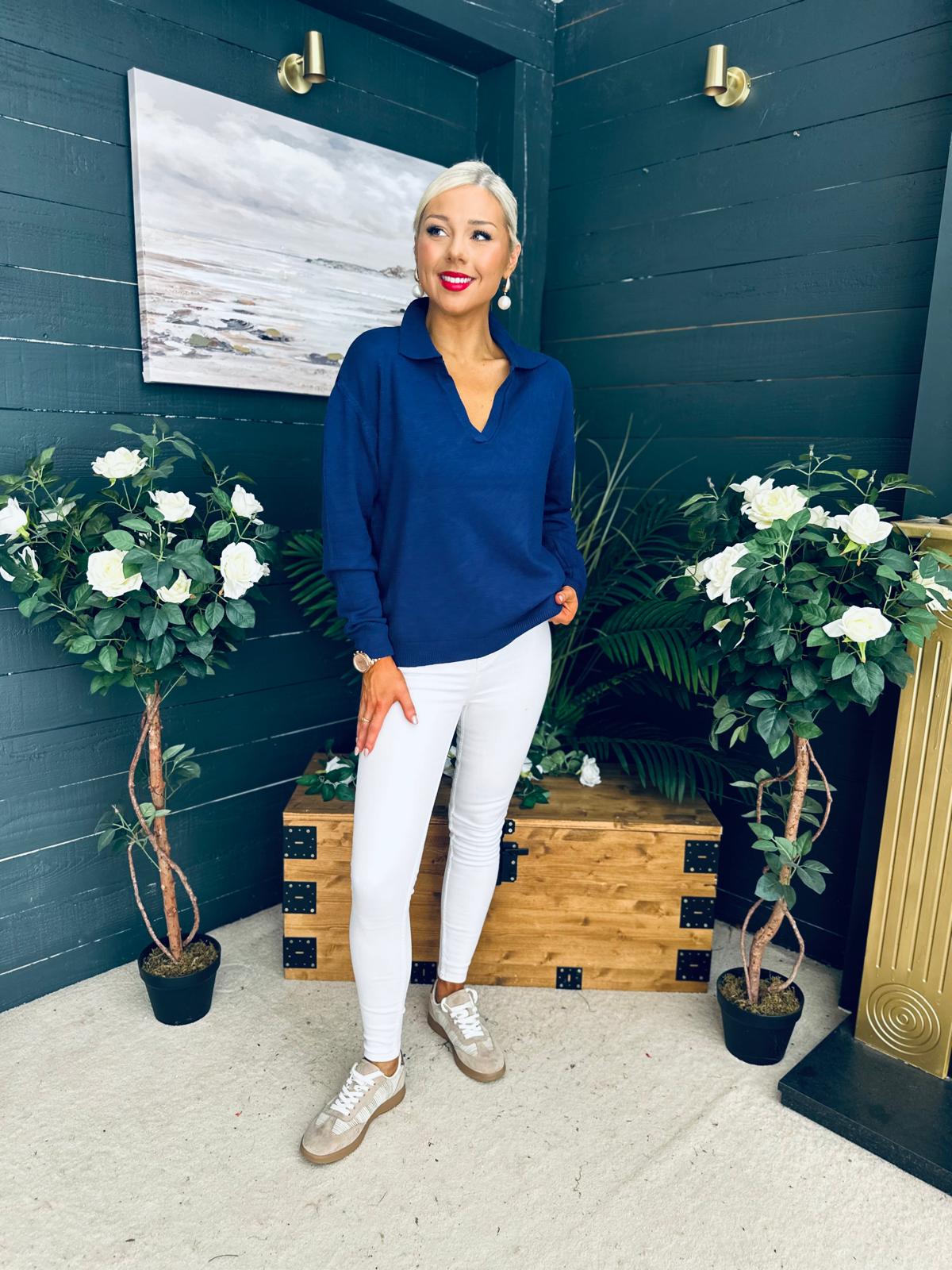 Dayton Soft Knit Jumper Navy