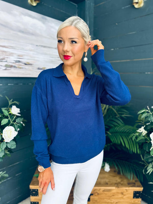 Dayton Soft Knit Jumper Navy