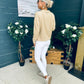 Dayton Soft Knit Jumper Beige