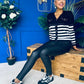 Juno Ribbed Detail Leggings Black