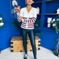 Jess Detailed Cardi Burgundy