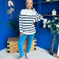 Fran Detailed Longline Jumper White