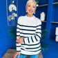 Fran Detailed Longline Jumper White
