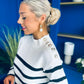 Fran Detailed Longline Jumper White