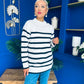 Fran Detailed Longline Jumper White