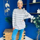 Fran Detailed Longline Jumper Grey