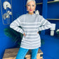 Fran Detailed Longline Jumper Grey