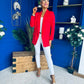 Rozie Detailed Skinny Jeans White