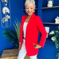 Sammy Detailed Blazer Red