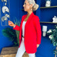 Sammy Detailed Blazer Red