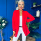 Sammy Detailed Blazer Red