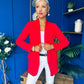 Sammy Detailed Blazer Red