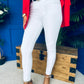 Rozie Detailed Skinny Jeans White
