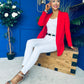 Rozie Detailed Skinny Jeans White