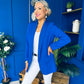 Sammy Detailed Blazer Cobalt