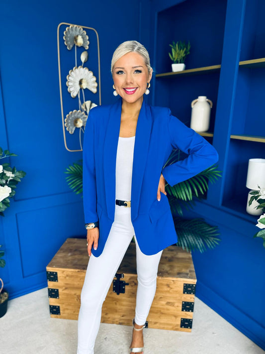 Sammy Detailed Blazer Cobalt
