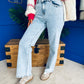 Jamie Wide Leg Jeans Blue
