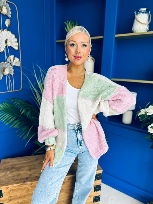 Tamara Chunky Cardi Pwr Pink Pre Order 30 Aug