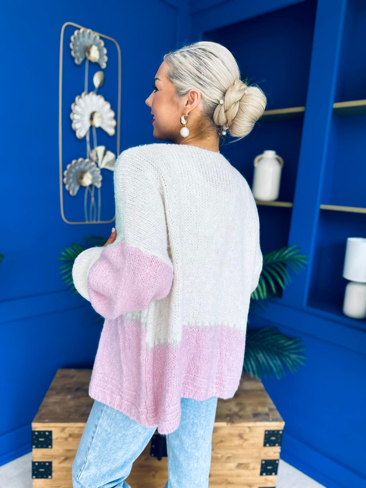 Tamara Chunky Cardi Pwr Pink Pre Order 30 Aug